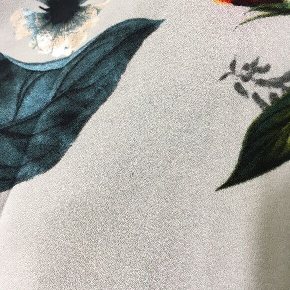 JULES & LEOPOLD FLORAL WATERFALL FRONT LONG CARDIGAN BLAZER JACKET MINT SMALL - Picture 3 of 11